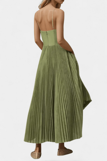 Lorena | Women’s Off-Shoulder Green Maxi Dress